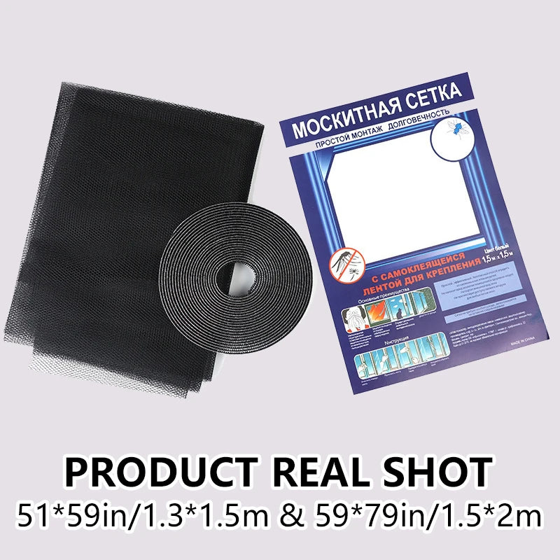 Self-Adhesive Window Mosquito Net – DIY Anti-Insect Mesh Screen