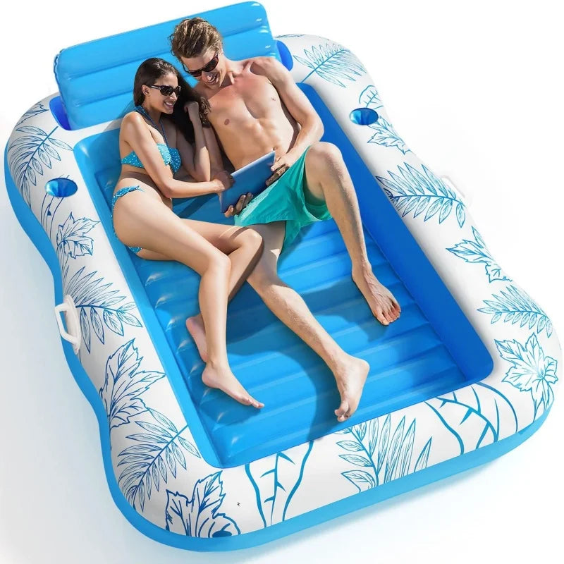 Extra Large Double Inflatable Pool Float – 214x145cm