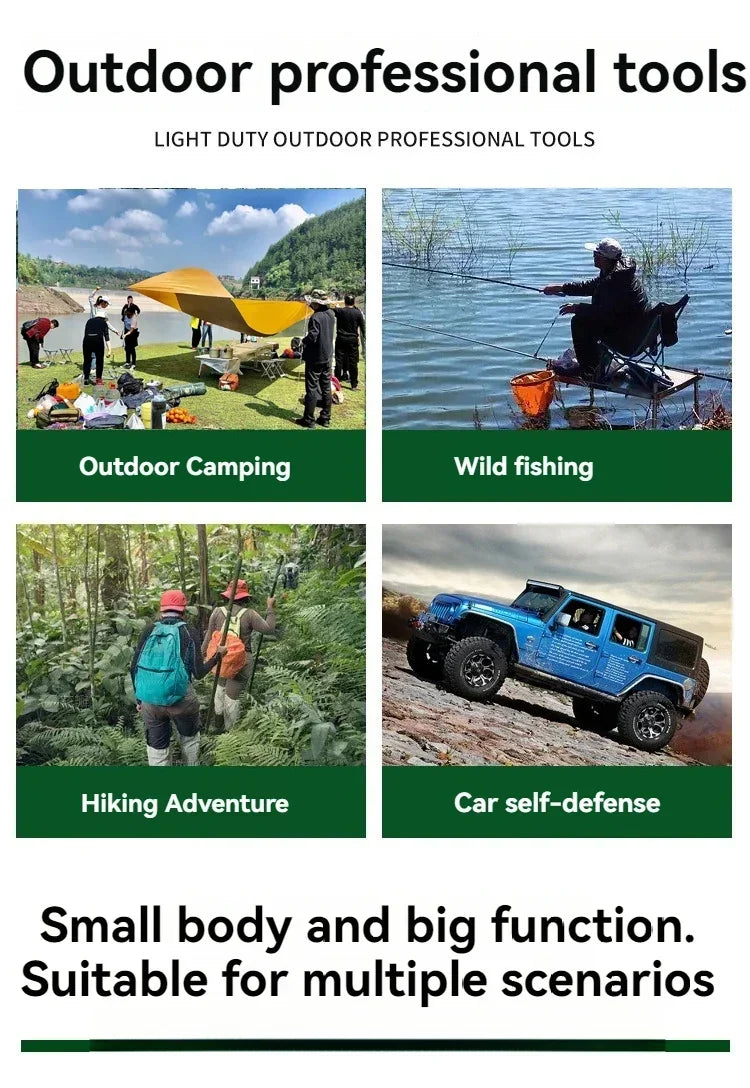 Portable Camping Shovel – Multifunctional Survival & Outdoor Tool