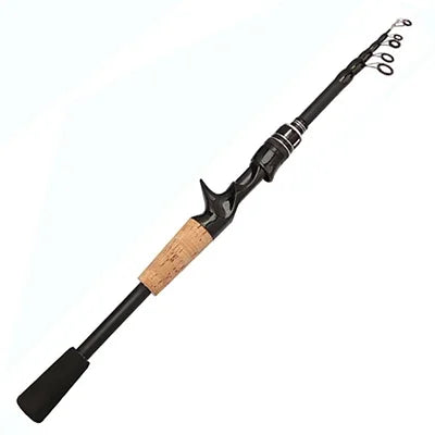 Telescopic Carbon Fishing Rod – 1.5M to 2.4M Spinning/Baitcasting