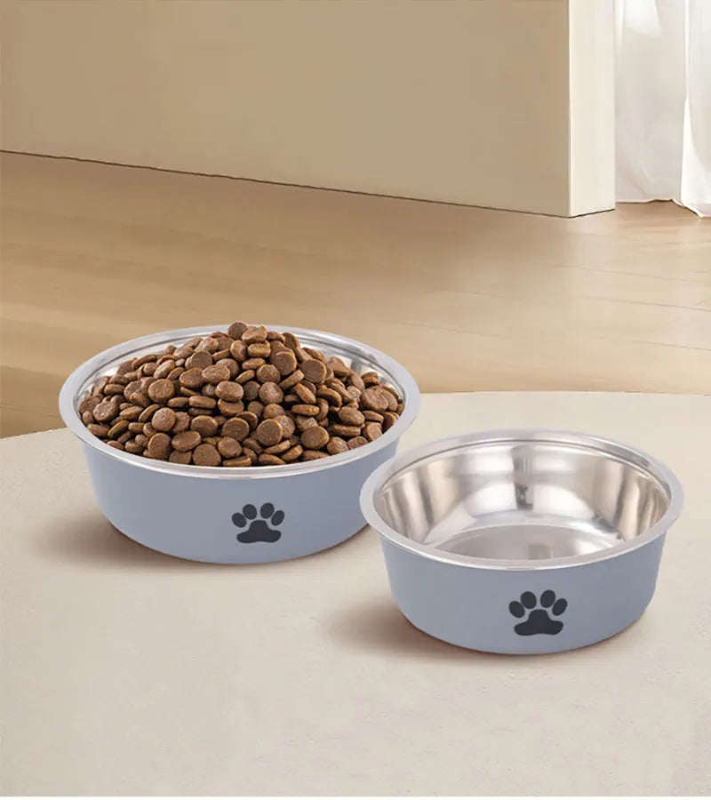 Stainless Steel Pet Bowl – Non-Slip Water & Food Bowl for Cats and Dogs