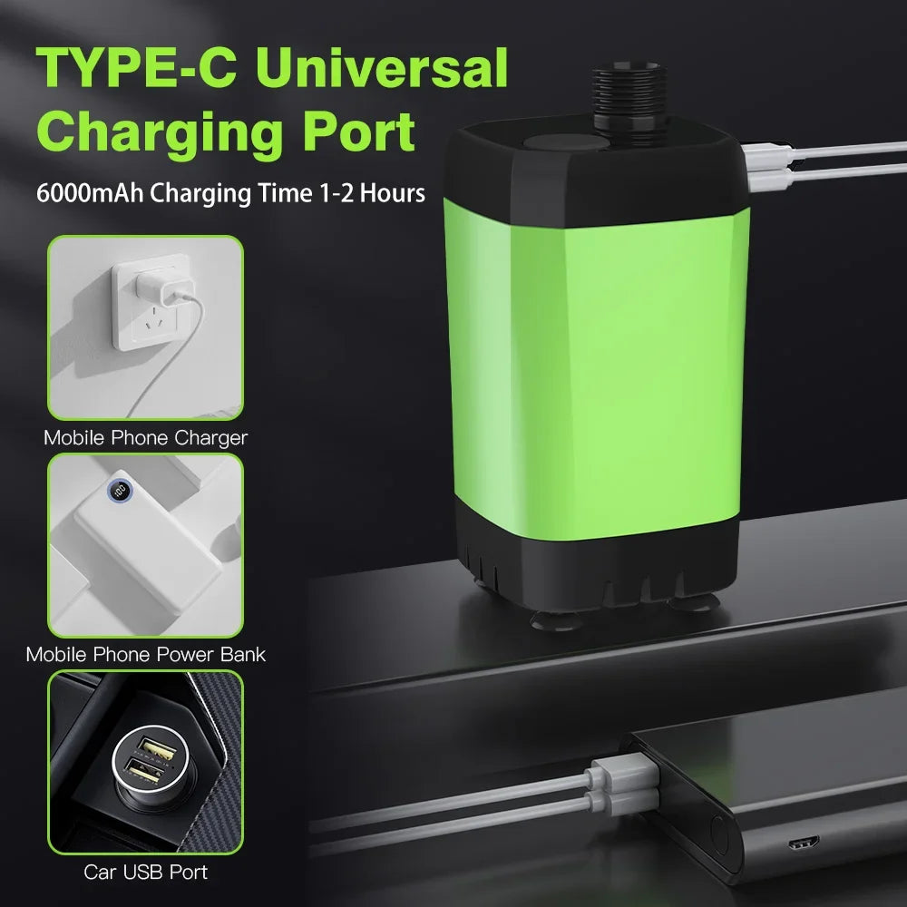 Portable Camping Shower Pump Kit with Digital Display