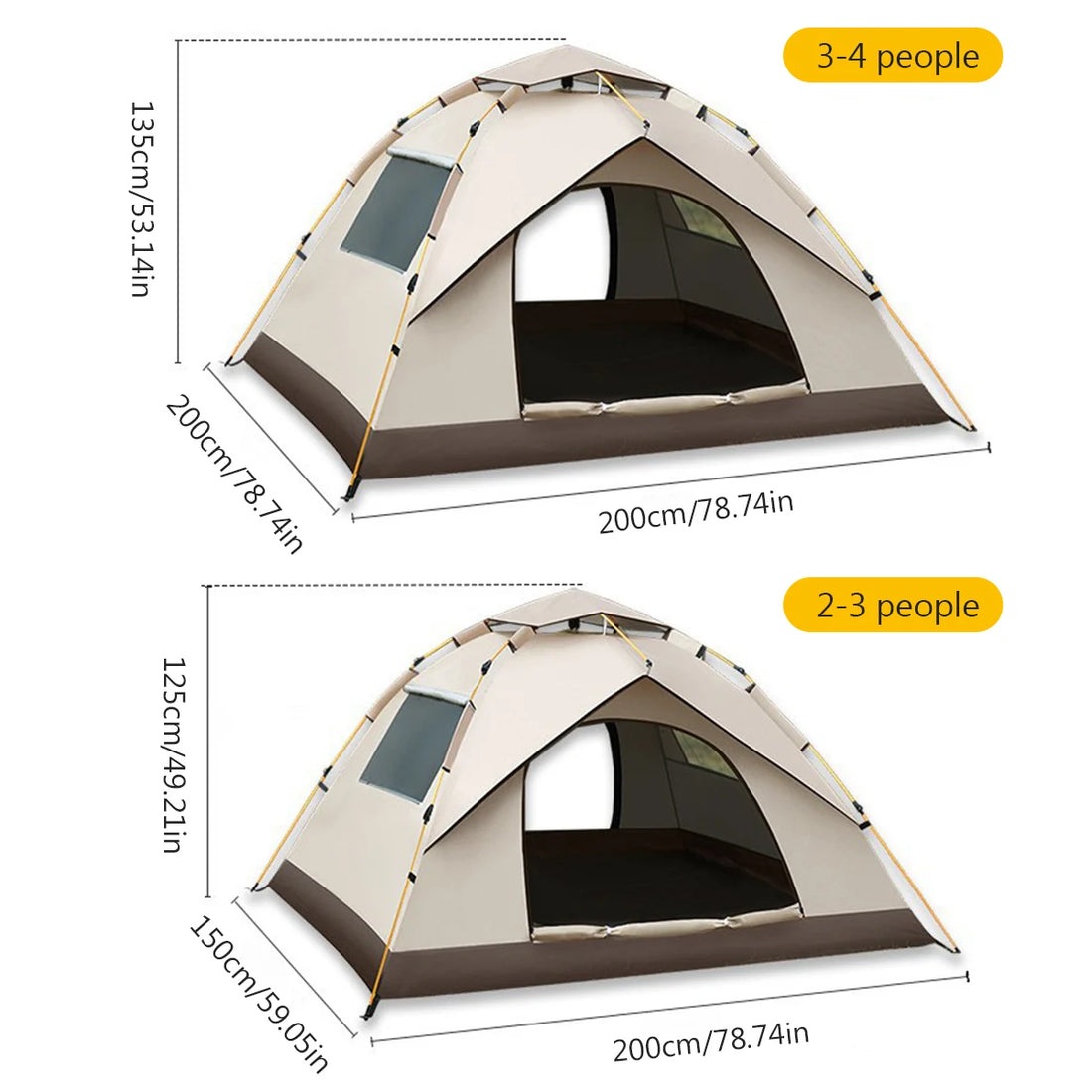 Portable Folding Camping Tent – Waterproof Automatic Easy Setup Shelter