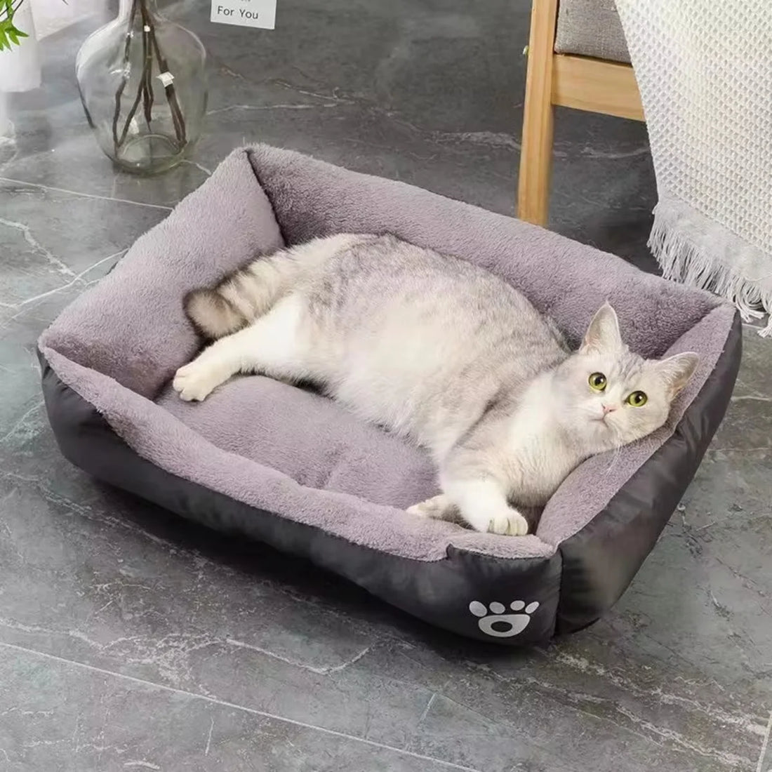 Winter Waterproof Pet Bed – Soft Warm Dog & Cat House Mat