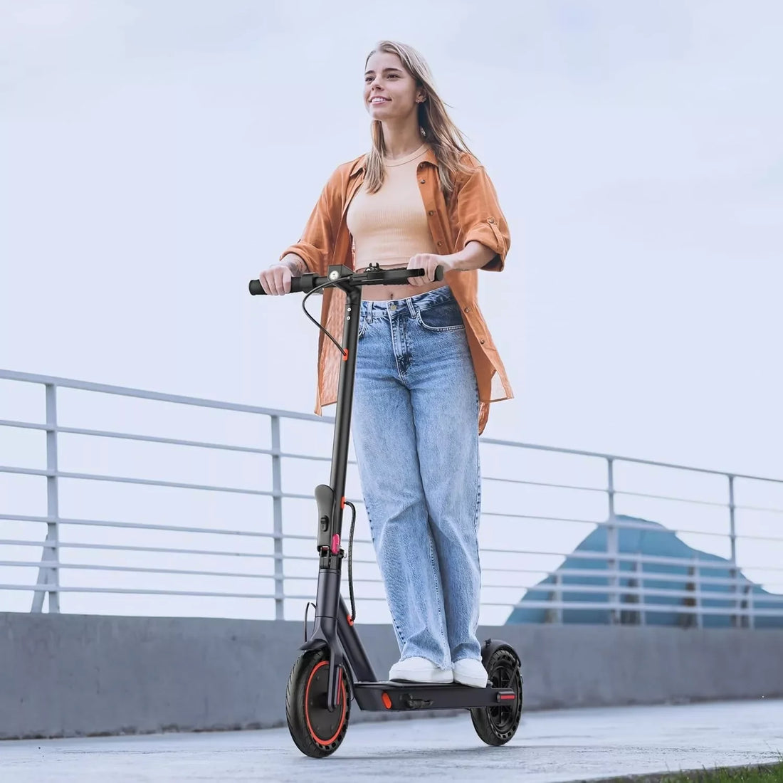 LP60 Electric Scooter – 350W Folding E-Scooter with App Control, 16mph, 12-Mile Range