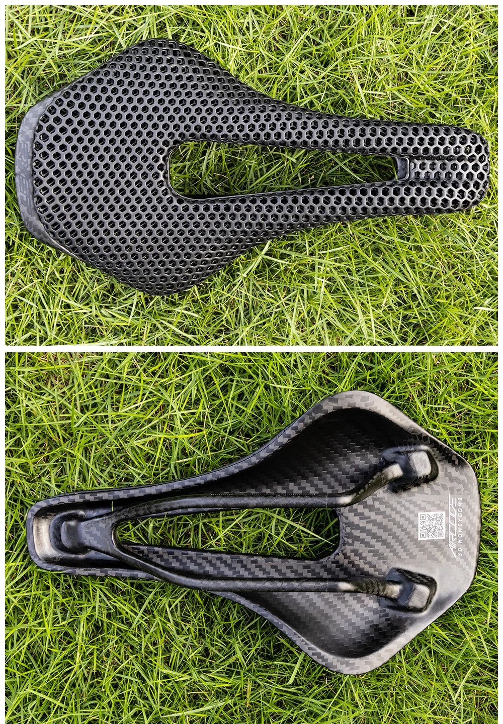 RYET Full Carbon 3D Printed Bike Saddle – Ultralight Breathable MTB & Road Seat