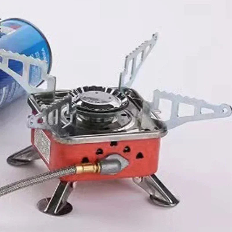 Portable Foldable Camping Gas Stove – Windproof Backpacking Burner
