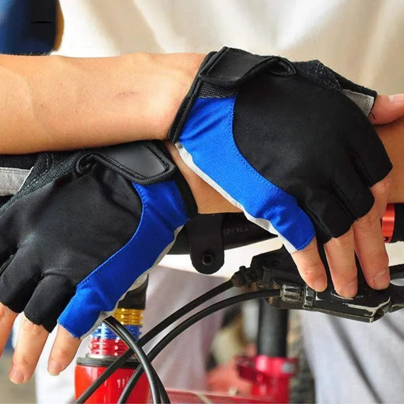 Half Finger Cycling Gloves – Breathable Anti-Slip Shockproof Bike Gloves for Men & Women