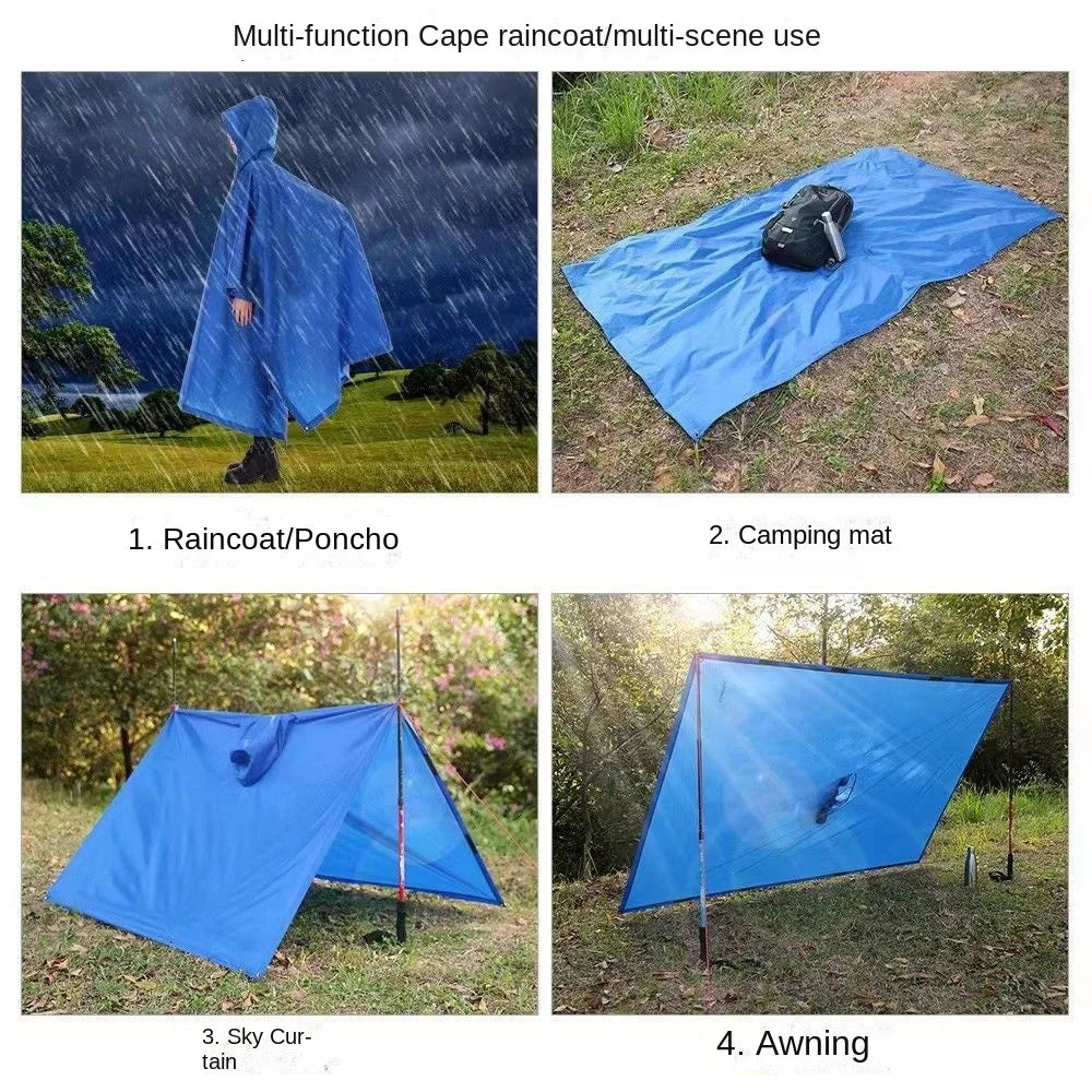 3-in-1 Outdoor Raincoat – Waterproof Multifunctional Hiking & Travel Rainwear