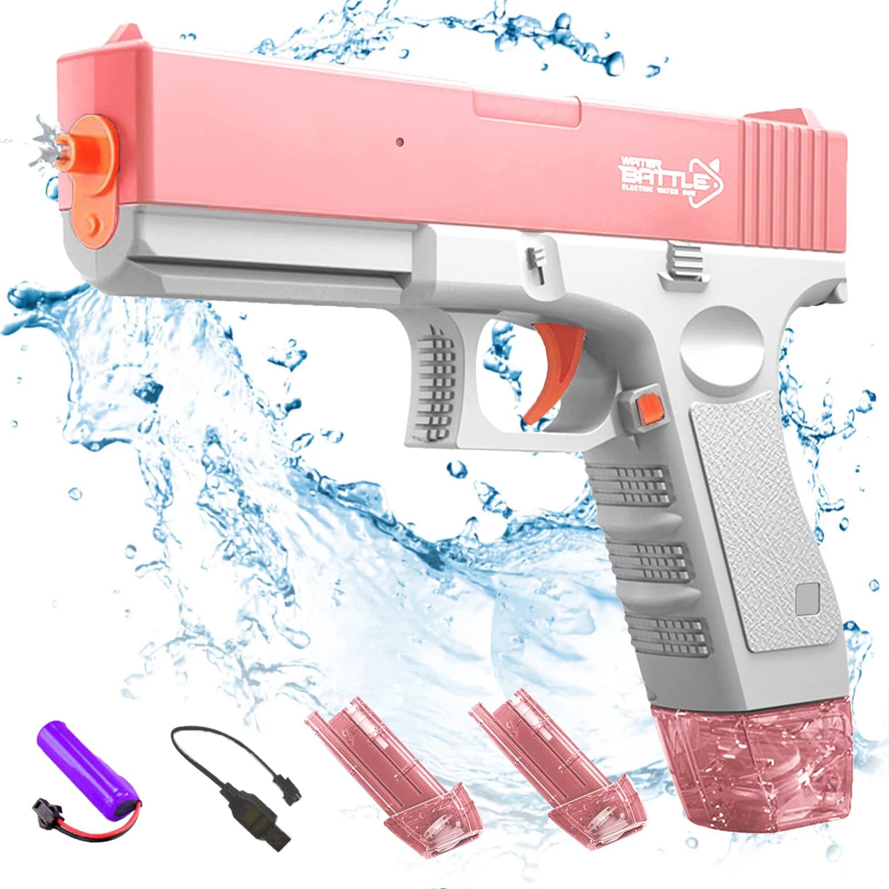 Unilabo M416 Electric Water Gun – Battery Powered with External Water Bottle