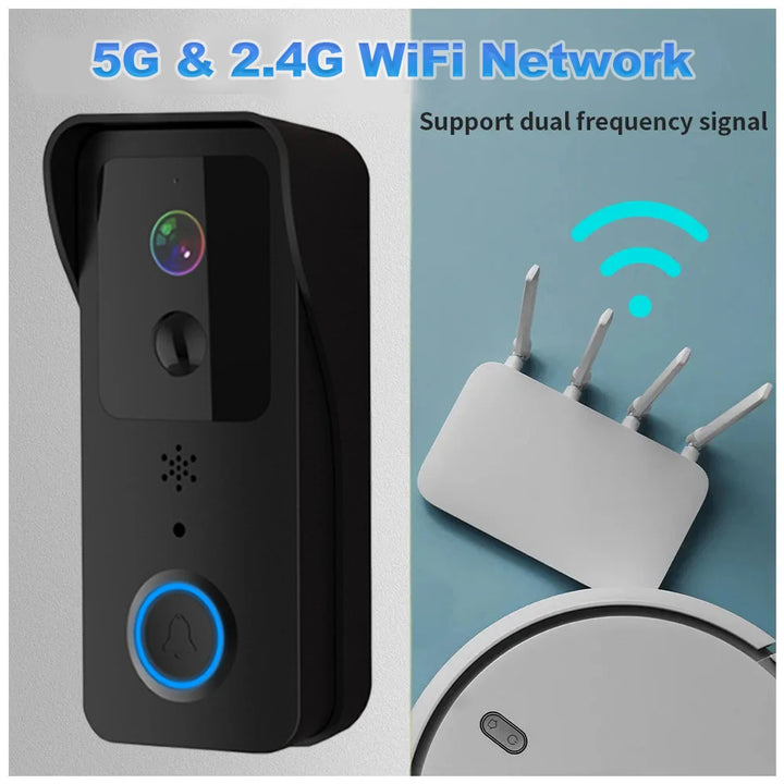 1080P Tuya Smart WiFi Video Doorbell – 5G/2.4G, Waterproof, Wireless