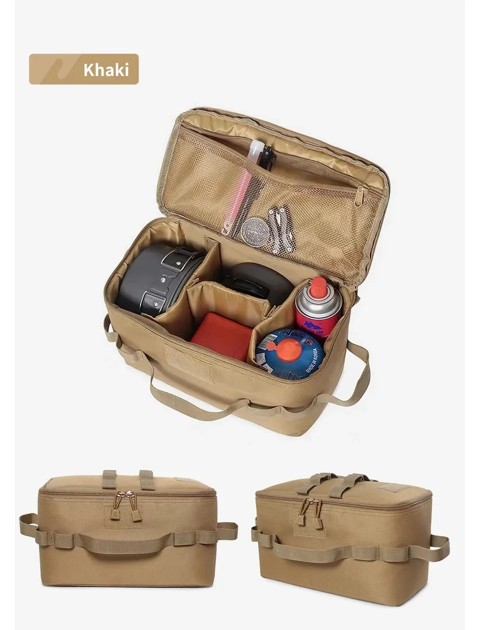 Outdoor Camping Gas Tank & Tool Storage Bag