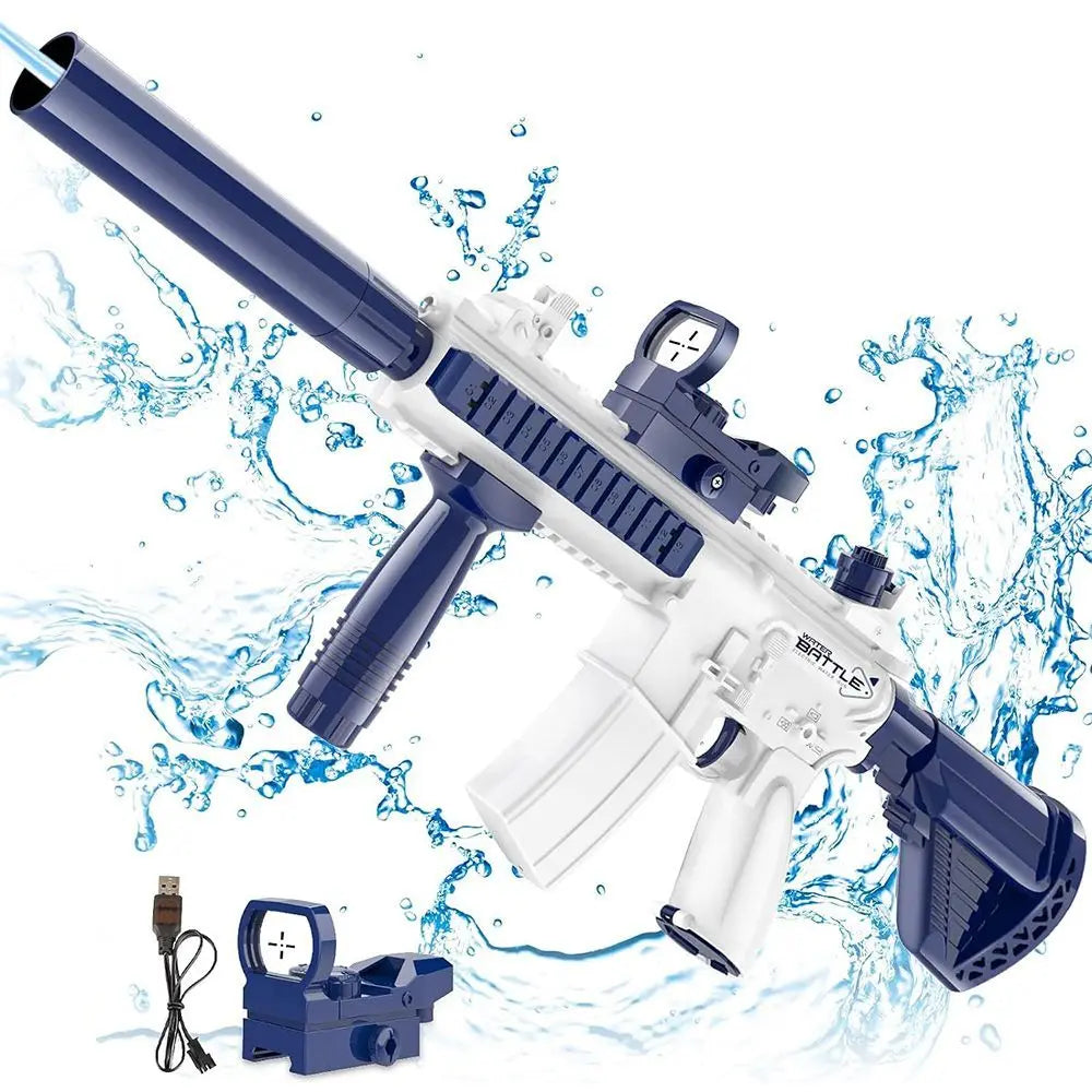 Unilabo M416 Electric Water Gun – Battery Powered with External Water Bottle