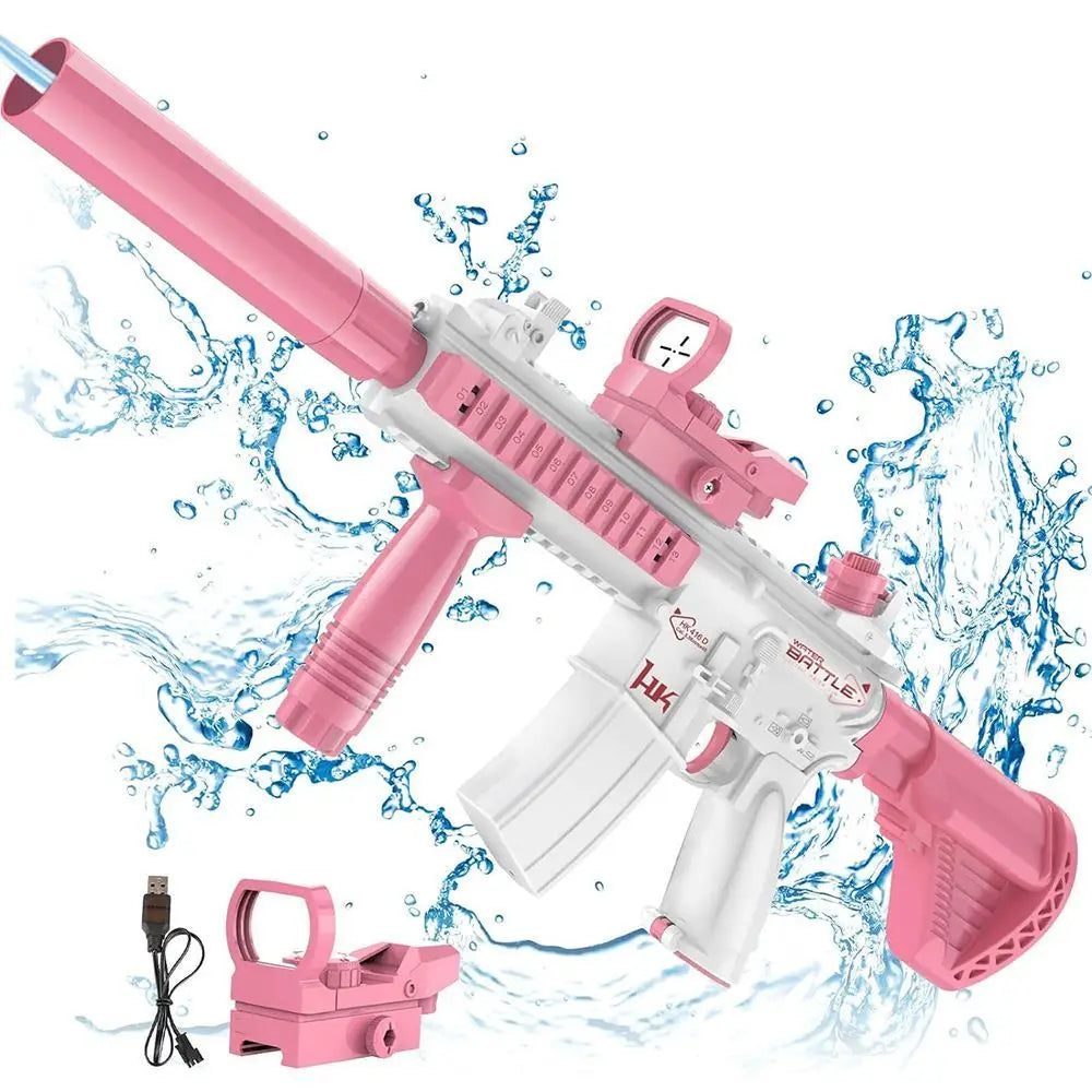 Unilabo M416 Electric Water Gun – Battery Powered with External Water Bottle