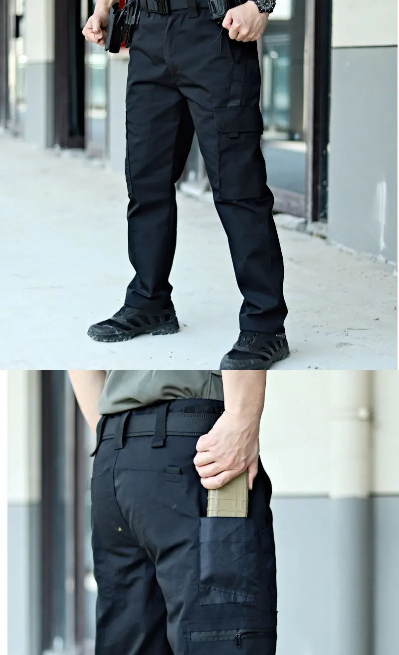 Men’s Tactical Cargo Pants – Multi-Pocket Waterproof Outdoor Work Trousers