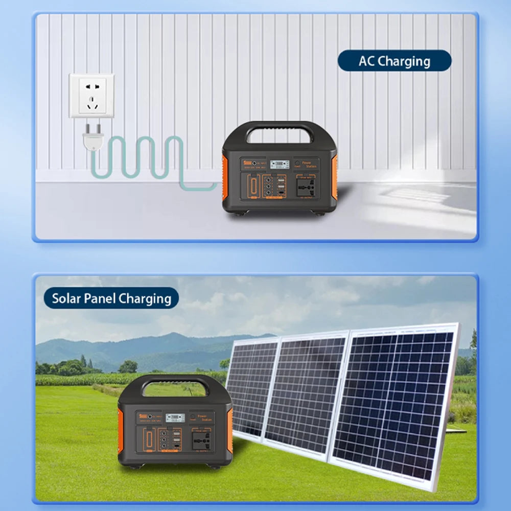 300W/500W Portable Power Station – 460Wh Solar Generator with LiFePO4 Battery