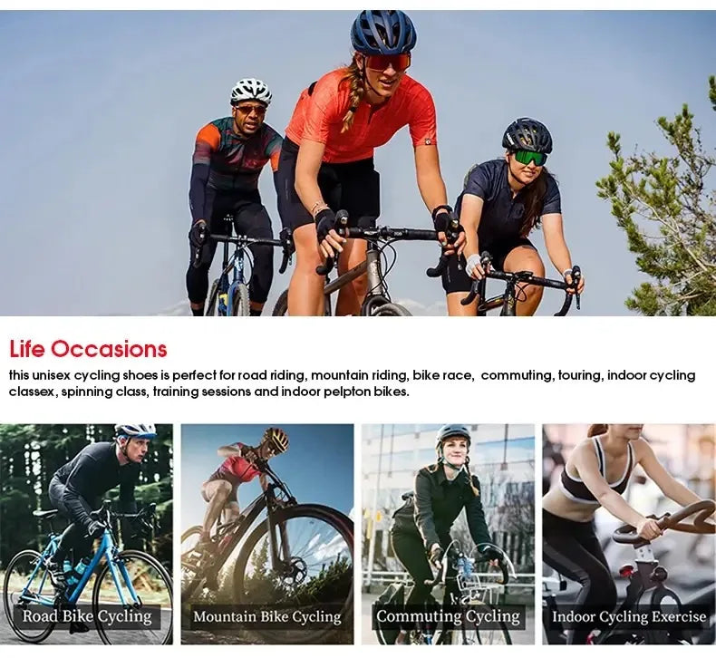 Men’s MTB Cycling Shoes – Road Bike Sneakers SPD Compatible Sport Footwear