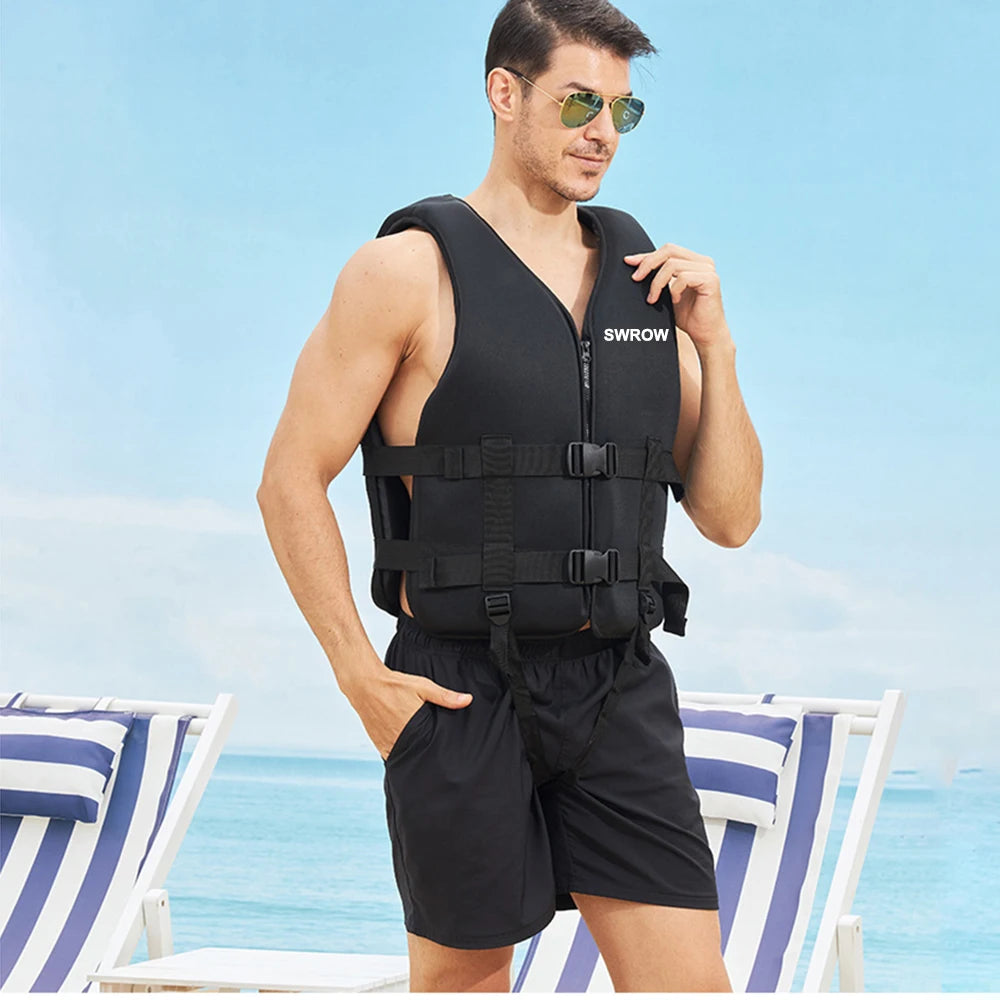 Adult Life Jacket – Kayak, Jet Ski, Wakeboard & Water Sports Safety Vest