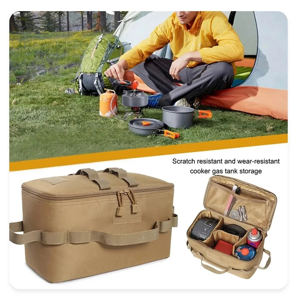 Outdoor Camping Gas Tank & Tool Storage Bag