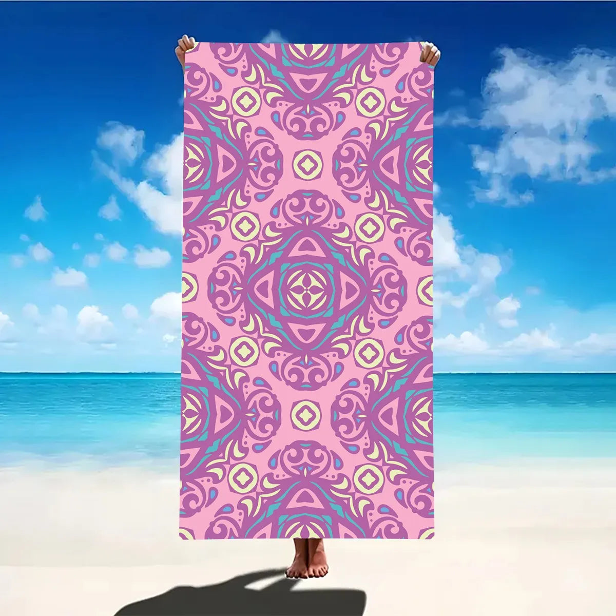 Microfiber Sand-Free Beach Towel – Quick Dry, Soft & Lightweight for Travel