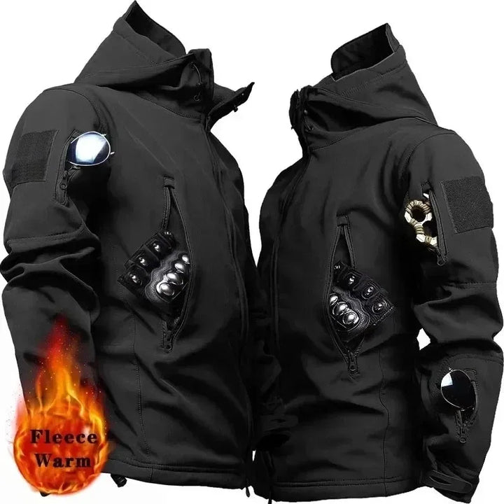 Men’s Tactical Soft-Shell Jacket – Waterproof Military Outdoor Utility Bomber