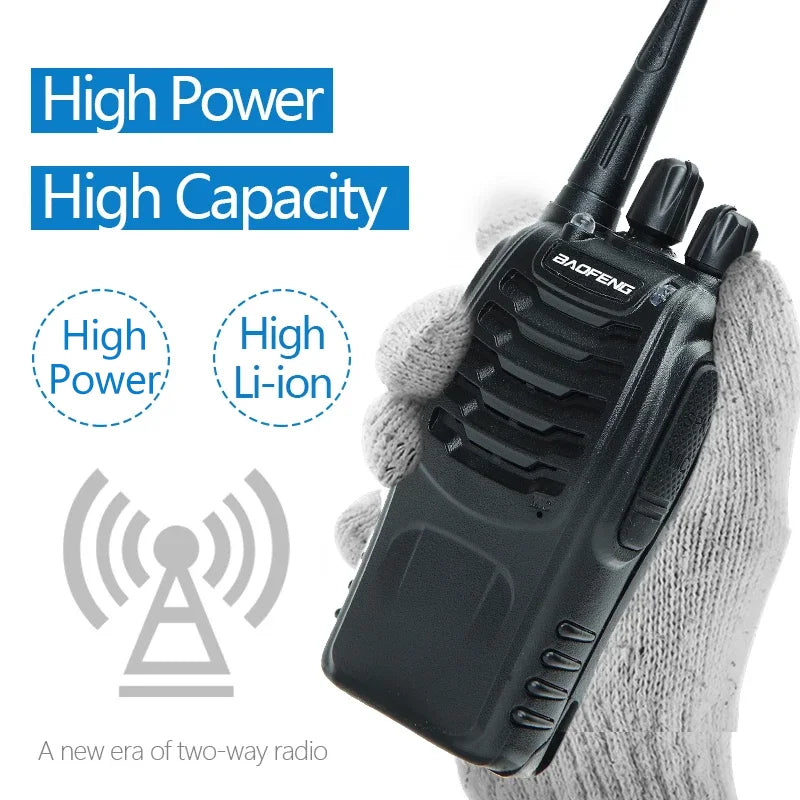 2/4PCS Baofeng BF-888S V2 Walkie Talkies – UHF Dual Band, Long Range Two-Way Radios