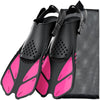 Adjustable Snorkel Fins – Short Silicone Swim Flippers for Adults
