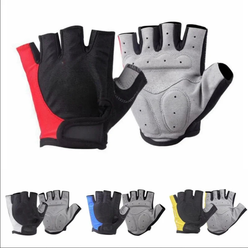 Half Finger Cycling Gloves – Breathable Anti-Slip Shockproof Bike Gloves for Men & Women