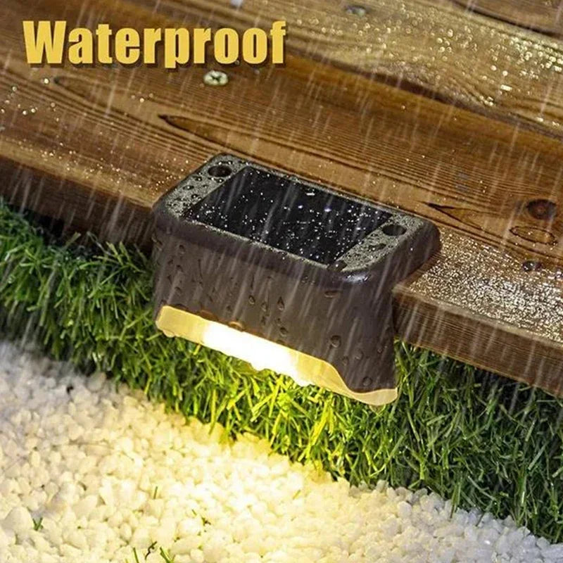 Waterproof Solar LED Step & Deck Lights – 1/4/8/12pcs
