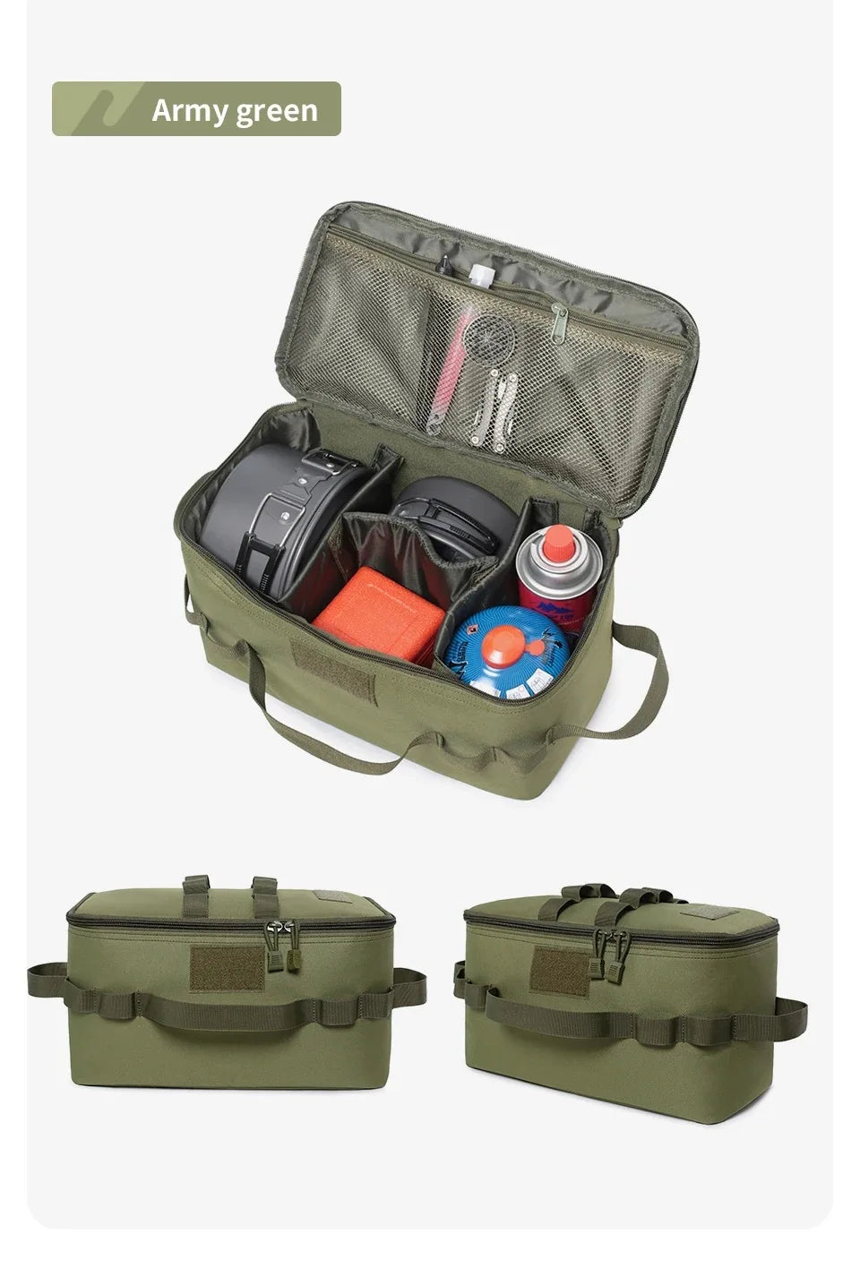 Outdoor Camping Gas Tank & Tool Storage Bag
