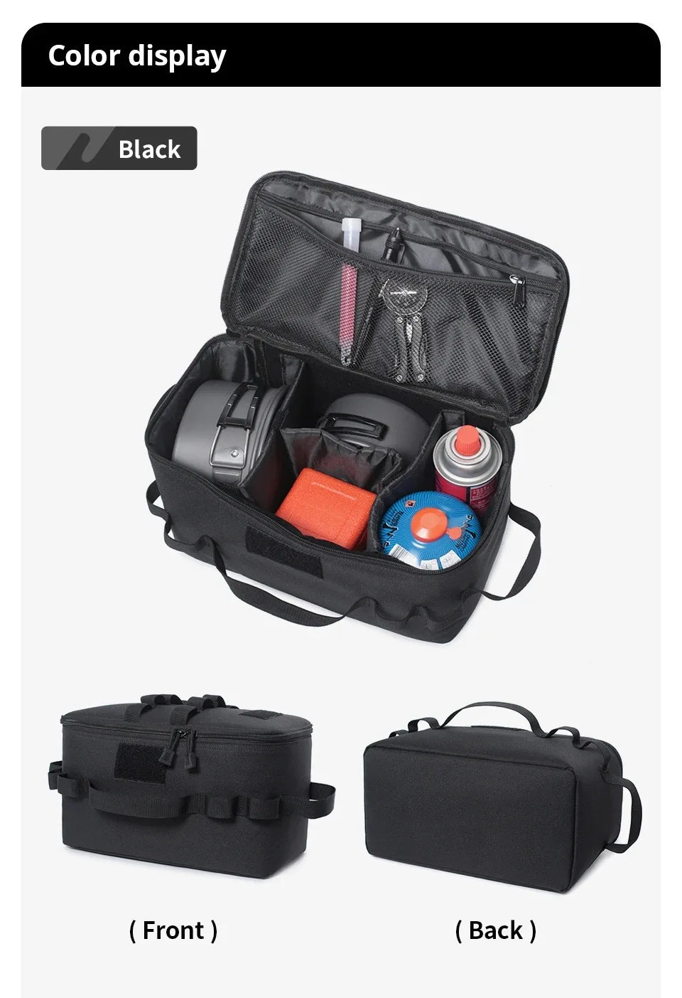 Outdoor Camping Gas Tank & Tool Storage Bag