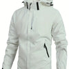 Waterproof Rain Jacket – Lightweight Hooded Outdoor Windproof Coat for Men