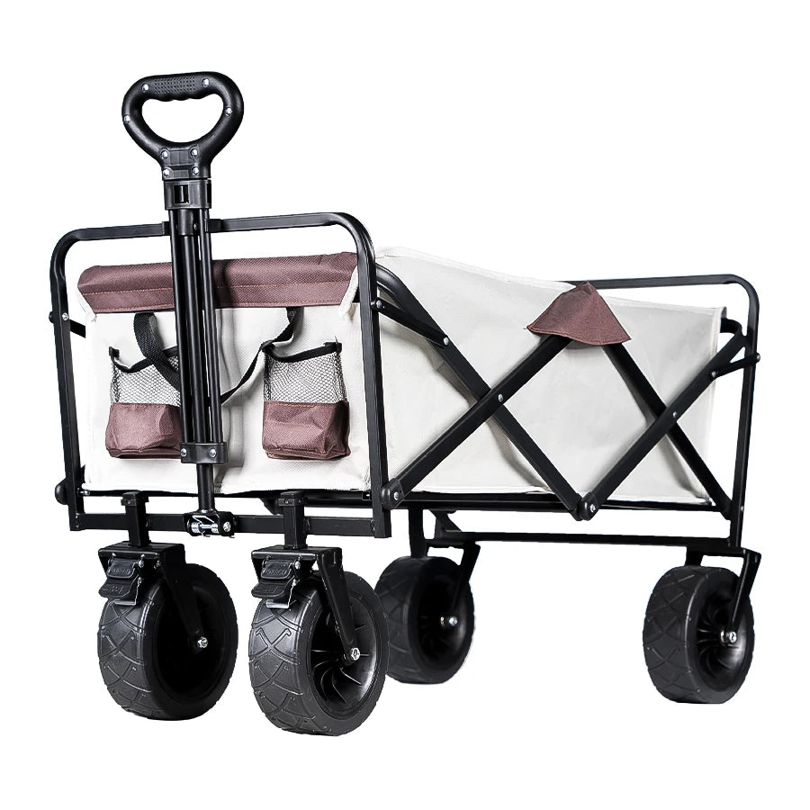 Heavy Duty Folding Utility Wagon – Large Capacity Collapsible Outdoor Cart