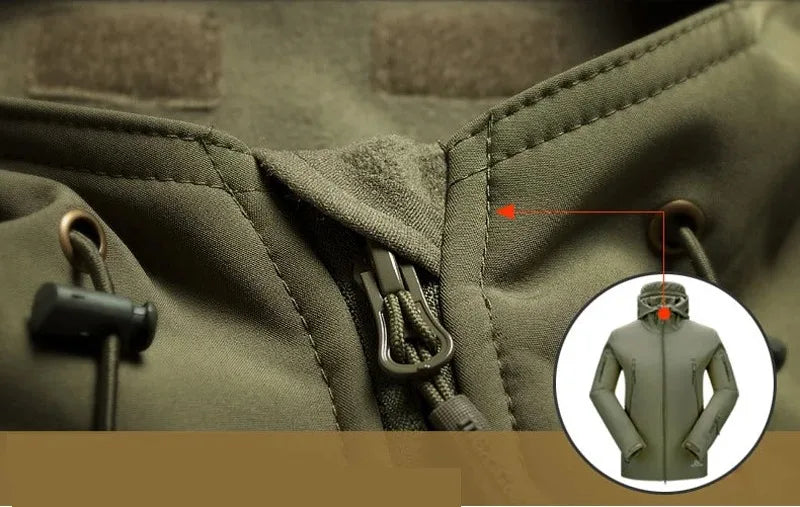 Men’s Tactical Soft-Shell Jacket – Waterproof Military Outdoor Utility Bomber