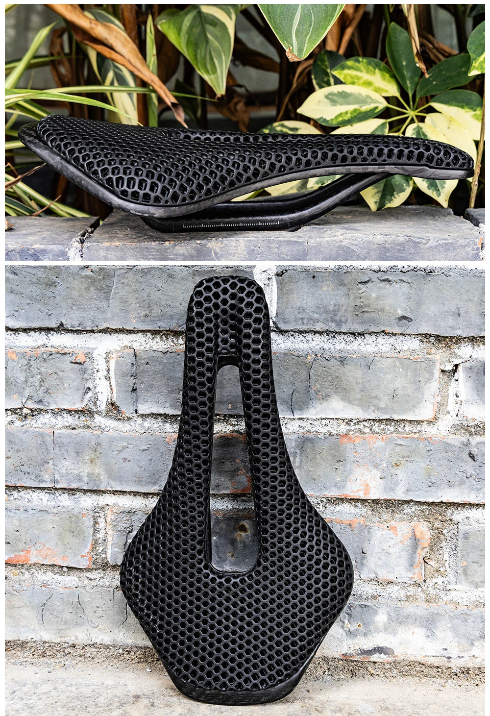 RYET Full Carbon 3D Printed Bike Saddle – Ultralight Breathable MTB & Road Seat