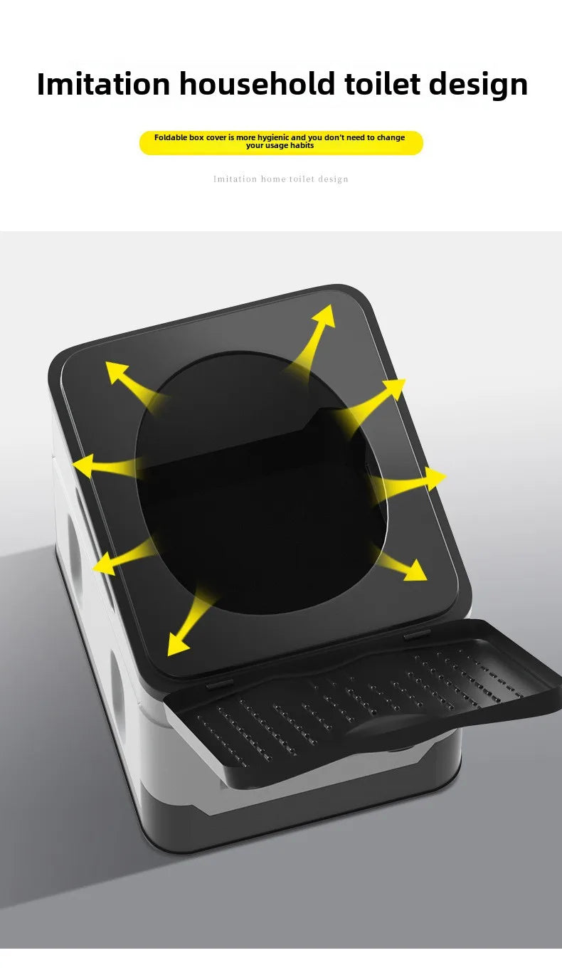 Portable Folding Camping Toilet – Travel Car Emergency Outdoor Toilet