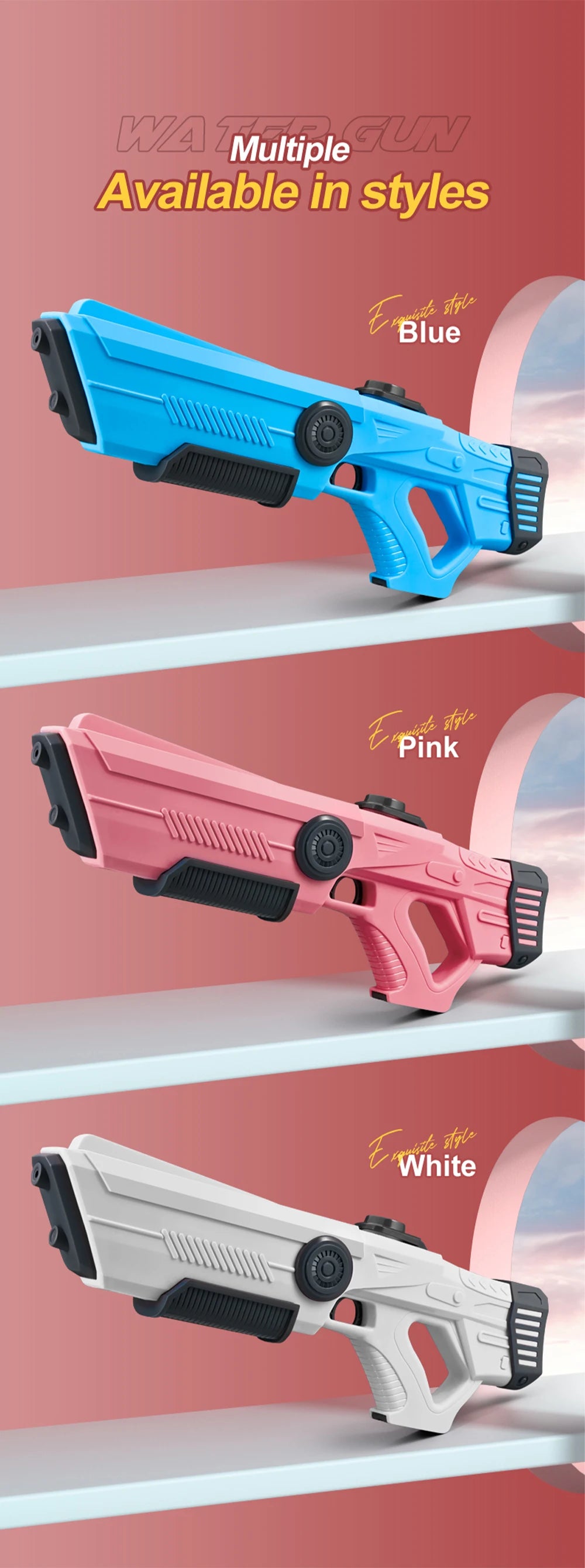 Electric Automatic Water Gun Toy for Kids & Adults