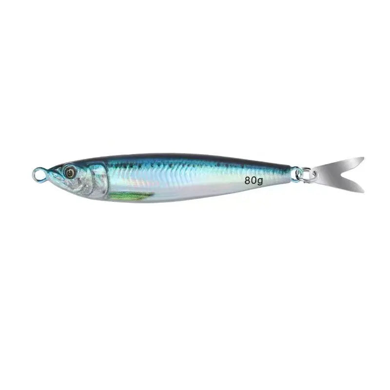 AS Slow Jig UV Glow Metal Lure – 3D Print Sinking Jigging Bait (40g–80g)