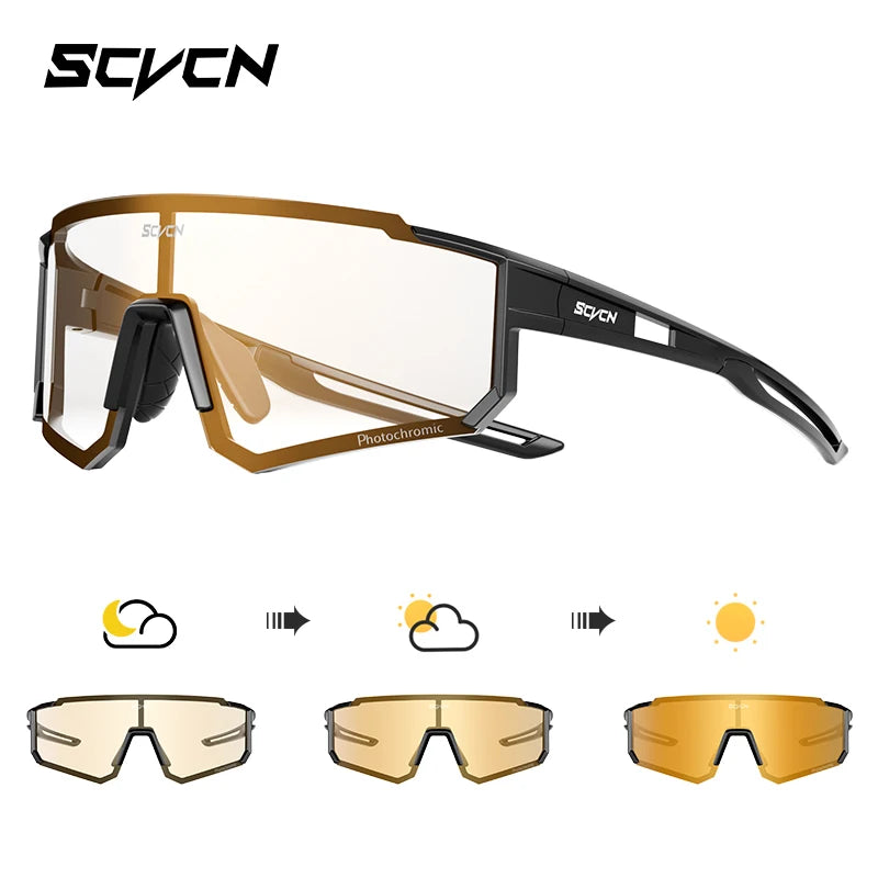SCVCN Outdoor Cycling Sunglasses – UV400 Sports Bike Glasses for Men & Women