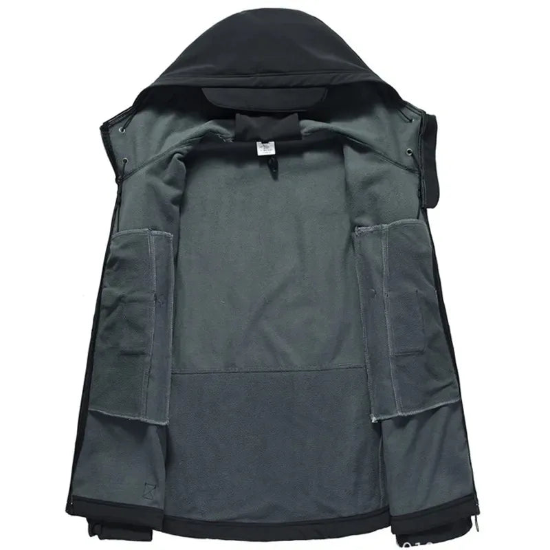 Men’s Tactical Soft-Shell Jacket – Waterproof Military Outdoor Utility Bomber