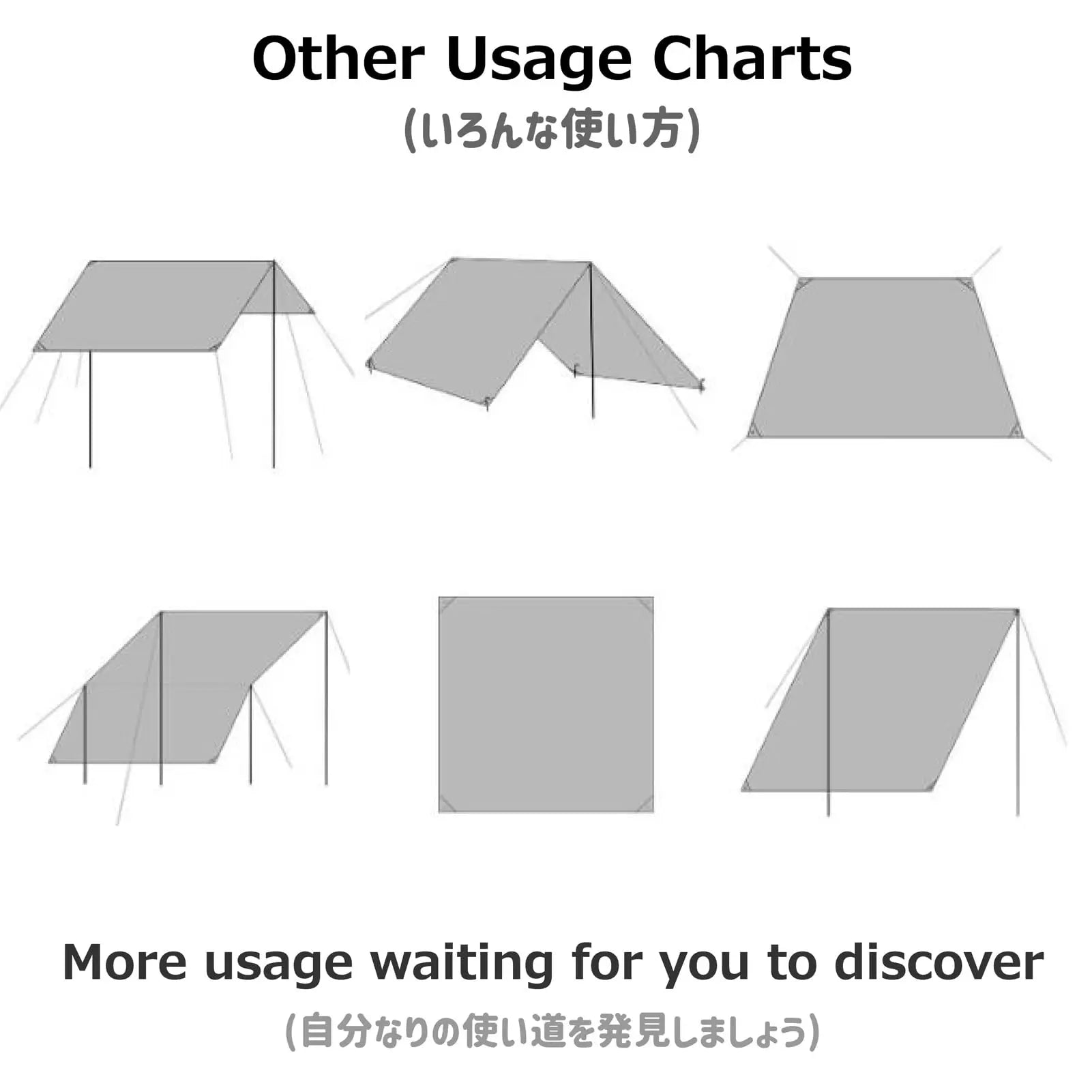 Waterproof Camping Tarp – Tent Rain Fly, Hammock Shelter & Ground Mat