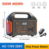 300W/500W Portable Power Station – 460Wh Solar Generator with LiFePO4 Battery
