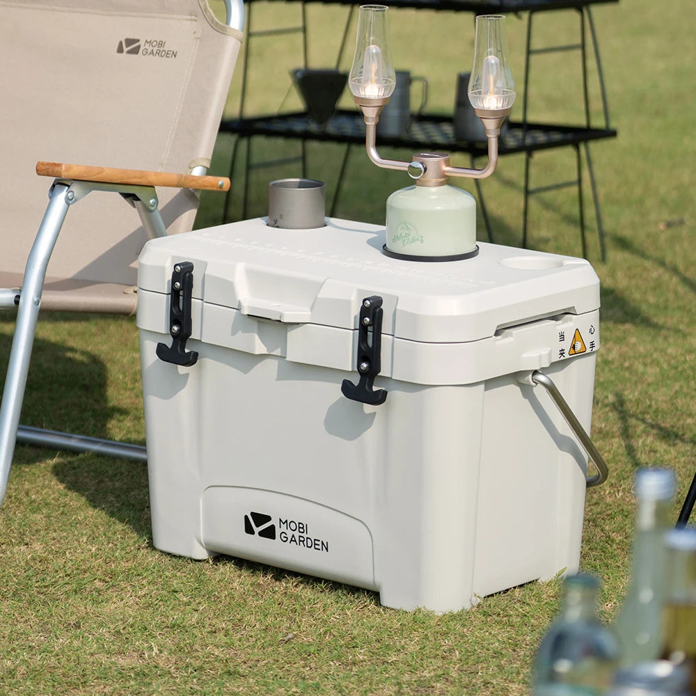 MOBI GARDEN 25L Camping Ice Box – Portable Large-Capacity Outdoor Cooler