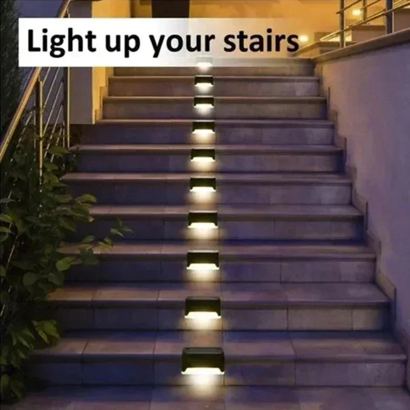 Waterproof Solar LED Step & Deck Lights – 1/4/8/12pcs