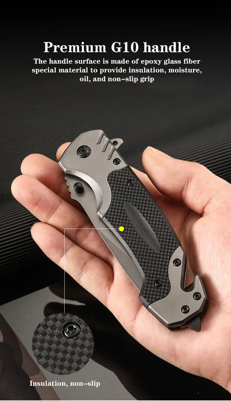 Multifunctional Folding Camping Pocket Knife – Tactical Survival Tool