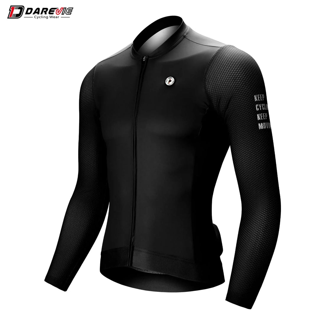 DAREVIE Men’s Cycling Jersey – Summer Long Sleeve Breathable Anti-UV MTB & Road Shirt