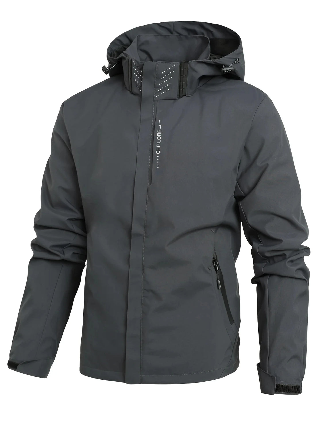 Waterproof Rain Jacket – Lightweight Hooded Outdoor Windproof Coat for Men