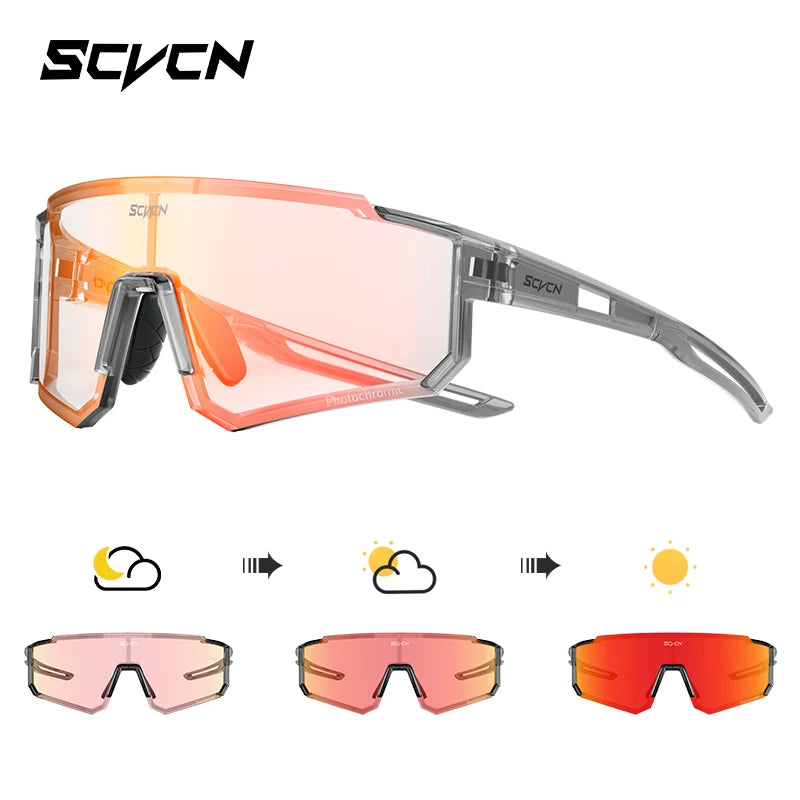 SCVCN Outdoor Cycling Sunglasses – UV400 Sports Bike Glasses for Men & Women