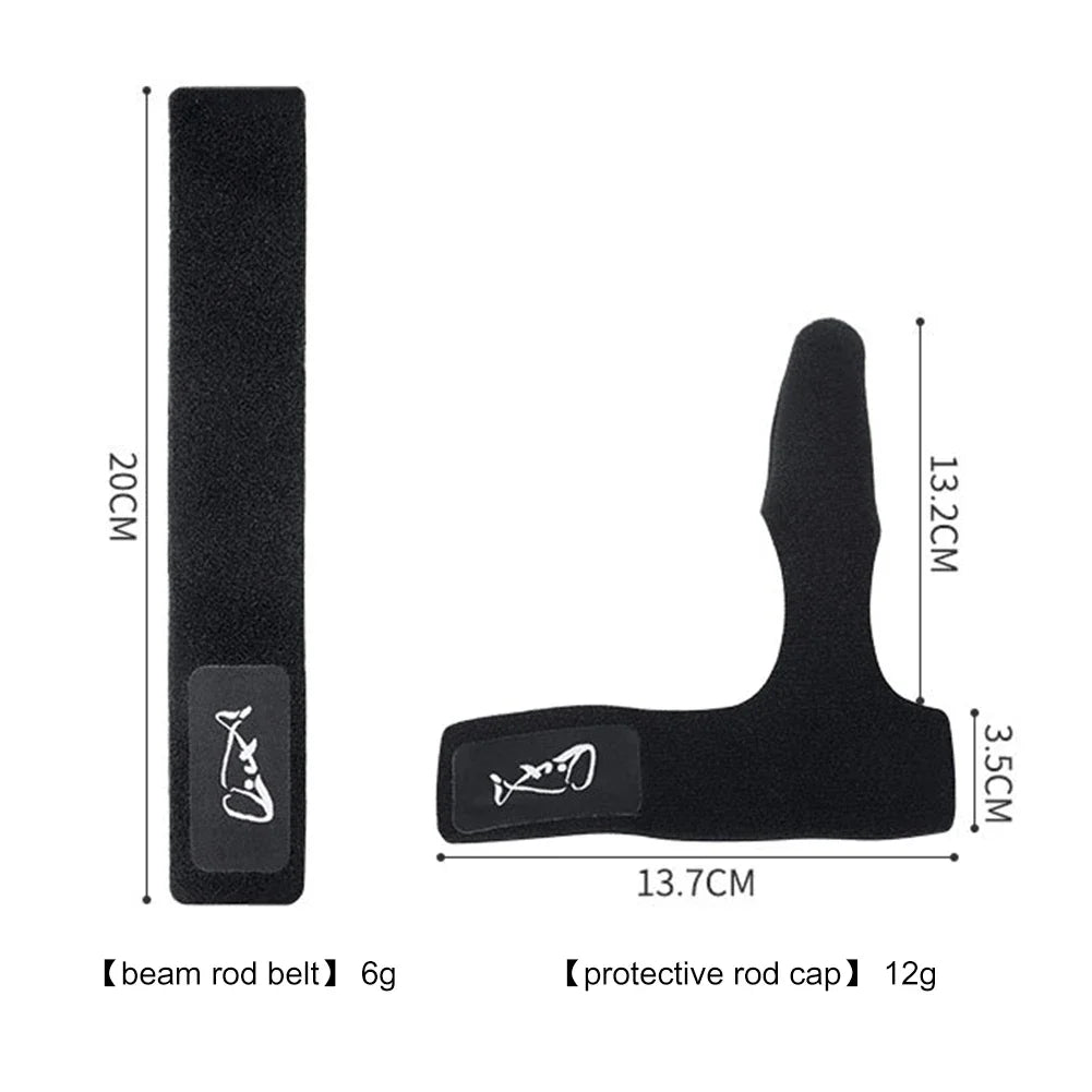 Elastic Fishing Rod Holder Straps – Tip Guard & Tie Belt for Lures & Rods