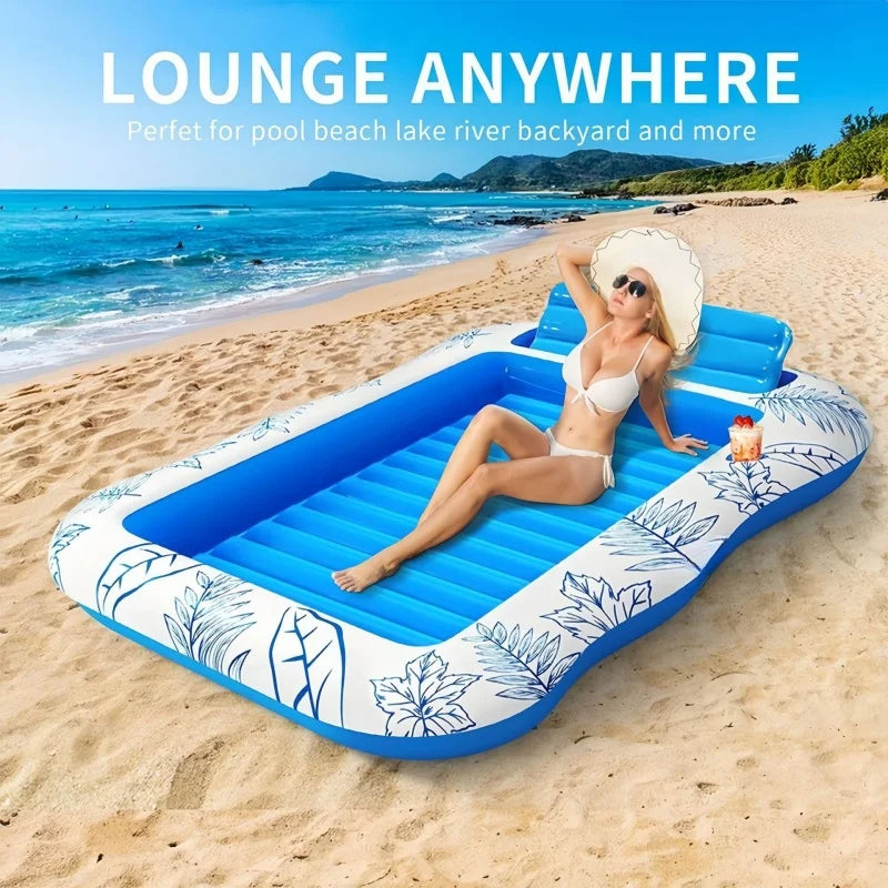 Extra Large Double Inflatable Pool Float – 214x145cm